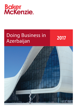 Doing Business in Azerbaijan 2017