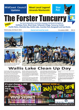 Wallis Lake Clean up Organiser Brad Verdich