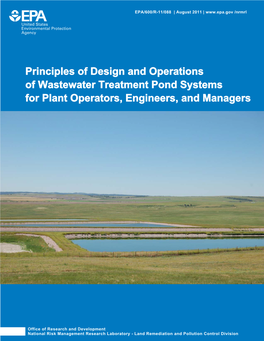 Principles of Design and Operations of Wastewater Treatment Pond Systems for Plant Operators, Engineers, and Managers