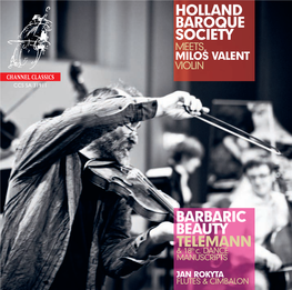Holland Baroque Society Meets Milosˇ Valent Violin Channel Classics Ccs Sa 31911
