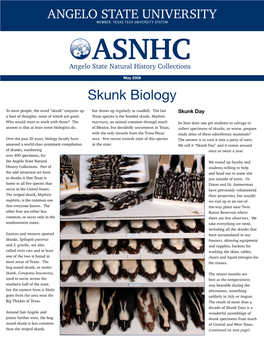 Skunk Biology