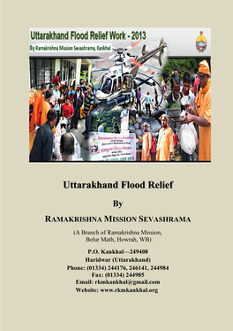 Uttarakhand Flood Relief