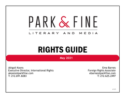 RIGHTS GUIDE May 2021