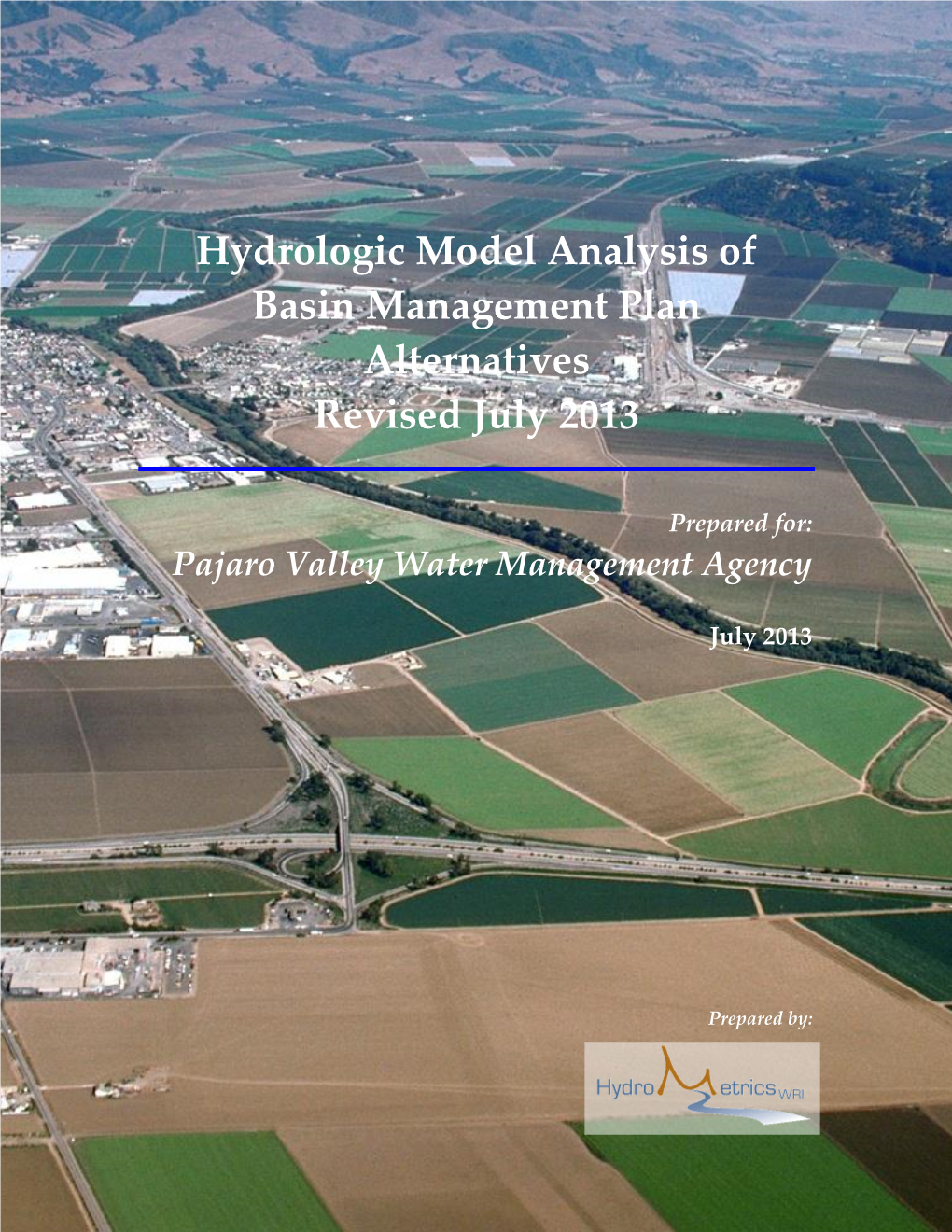 Groundwater Model Analysis of BMP Alternatives July 19, 2013 - I