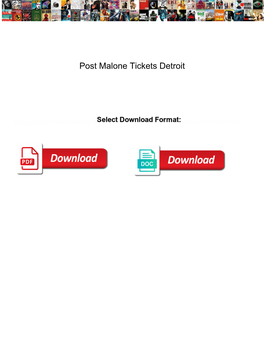 Post Malone Tickets Detroit