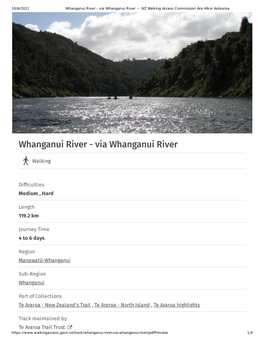 Whanganui River - Via Whanganui River — NZ Walking Access Commission Ara Hīkoi Aotearoa