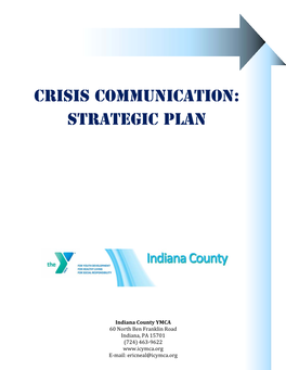 Crisis Communication: Strategic Plan
