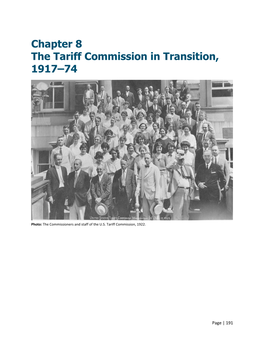 Chapter 8 the Tariff Commission in Transition, 1917–74