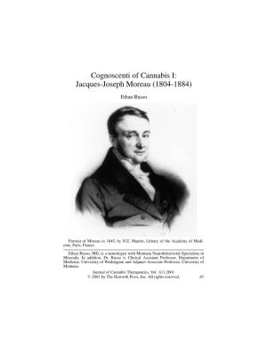 Cognoscenti of Cannabis I: Jacques-Joseph Moreau (1804-1884)
