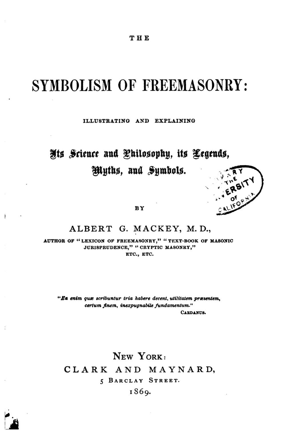 The Symbolism of Freemasonry