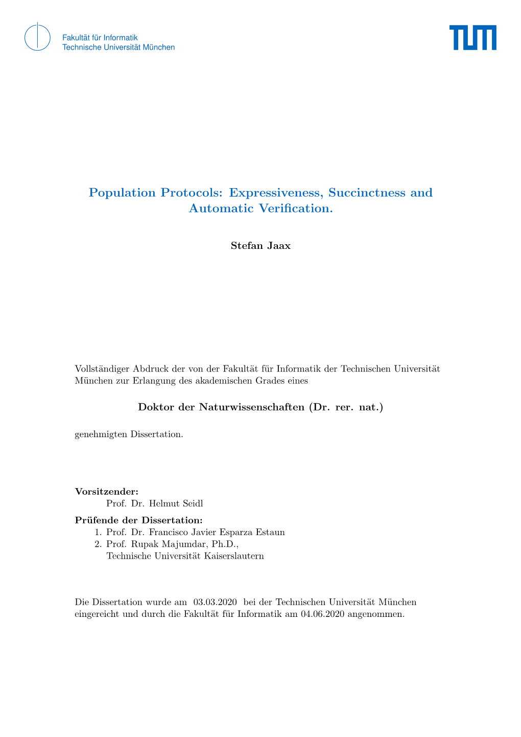Population Protocols: Expressiveness, Succinctness and Automatic Veriﬁcation