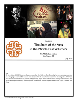 The State of the Arts in the Middle East, Volume V