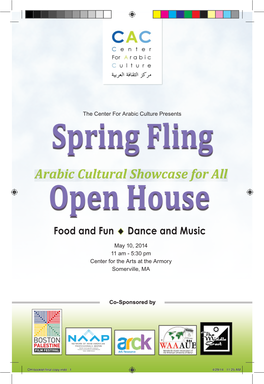 Spring Fling Open House 3 May 10, 2014