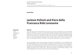 Jackson Pollock and Piero Della Francesca Ride Lonesome