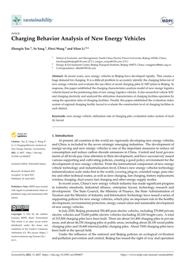 Charging Behavior Analysis of New Energy Vehicles