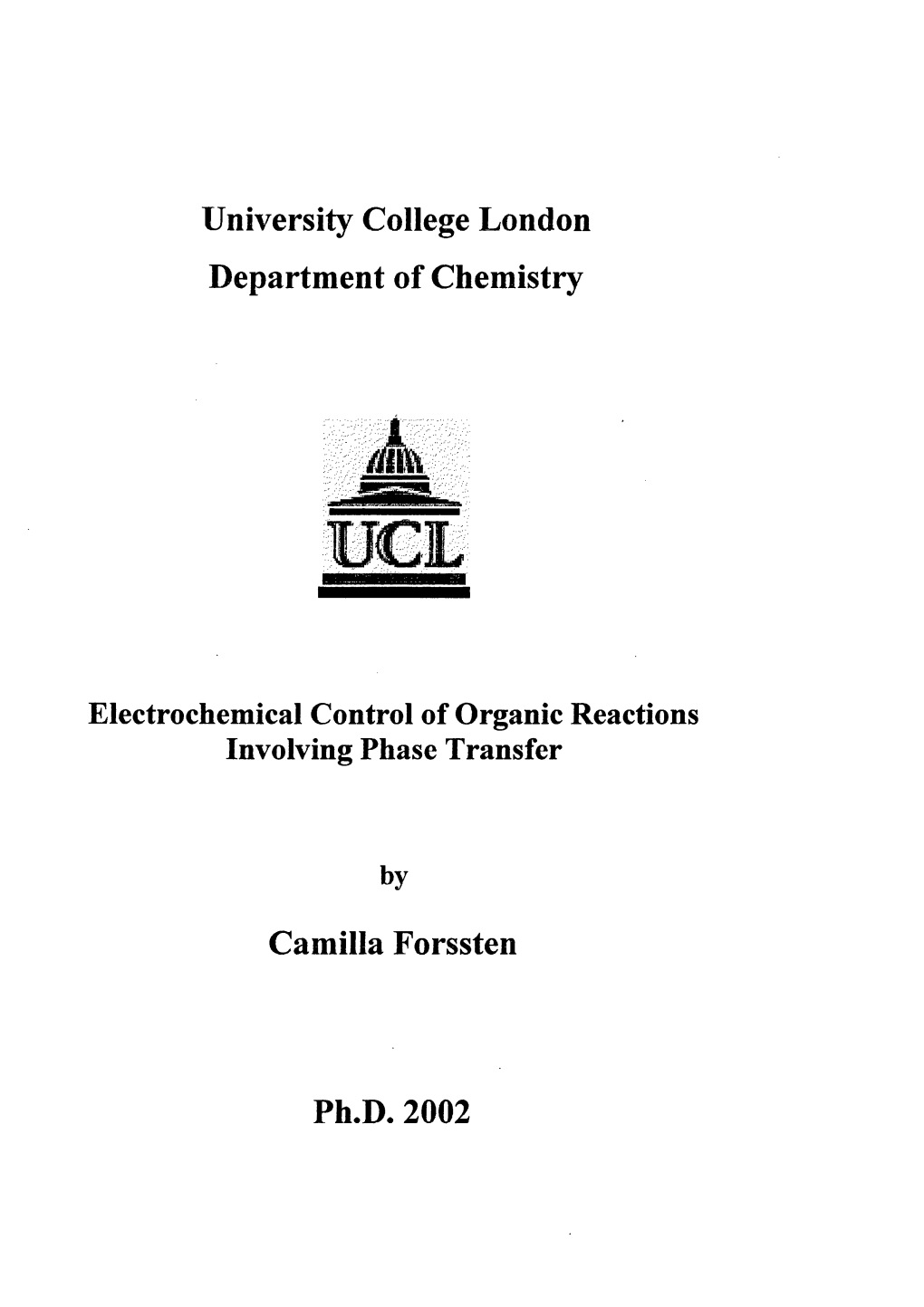 Electrochemical Control of Organic Reactions Involving Phase Transfer