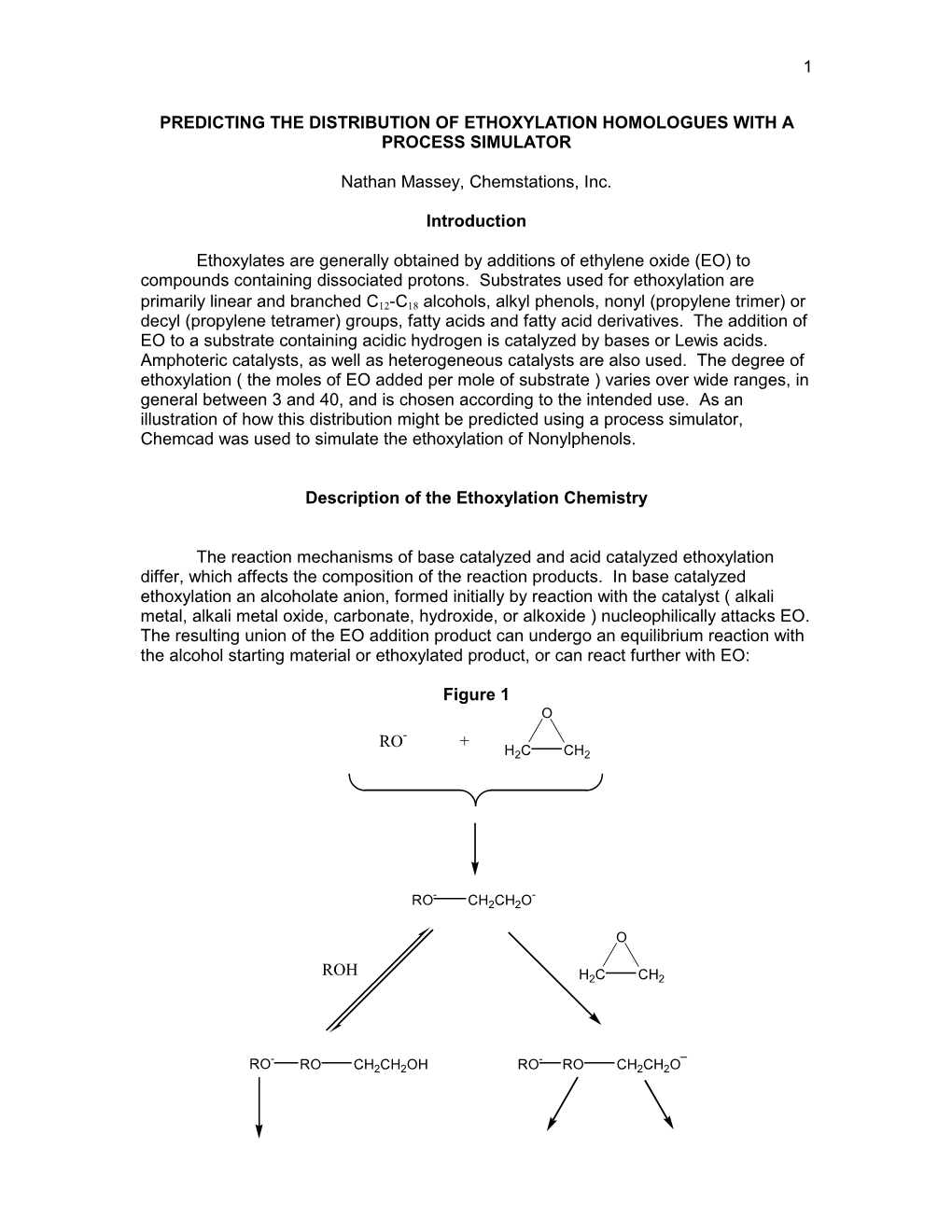 Predicting Distribution of Ethoxylation Homologues With