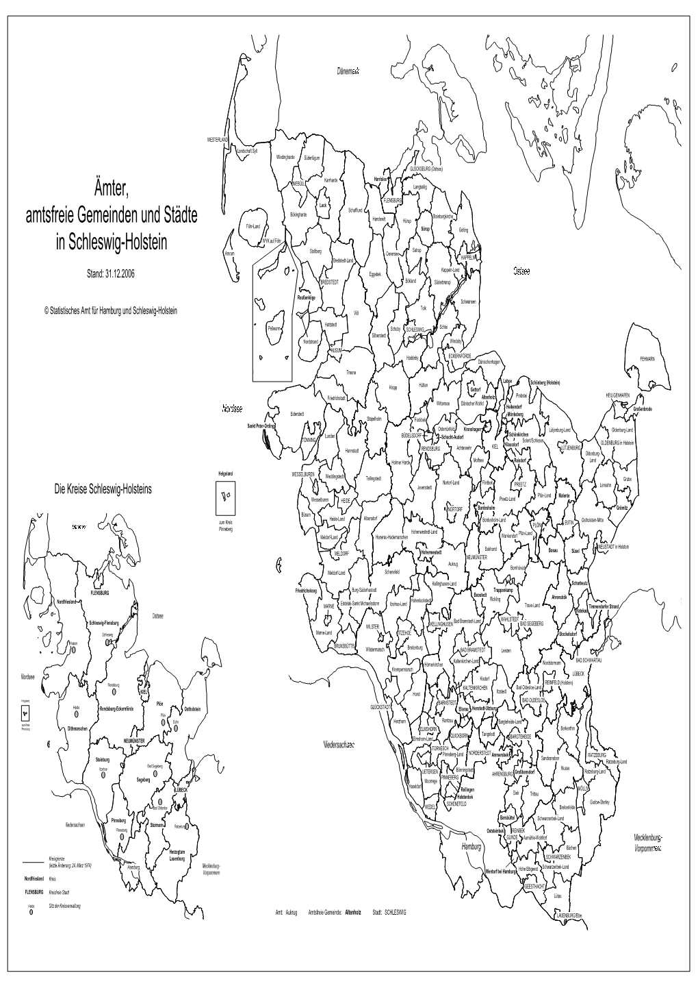Ämter, Amtsfreie Gemeinden Und Städte in Schleswig-Holstein