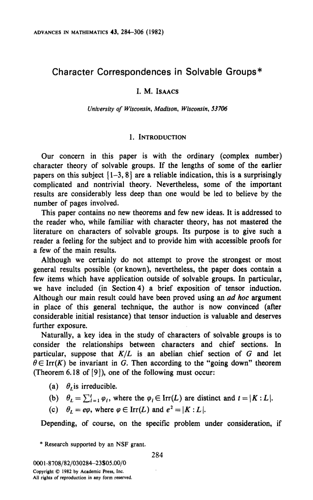 Character Correspondences in Solvable Groups*