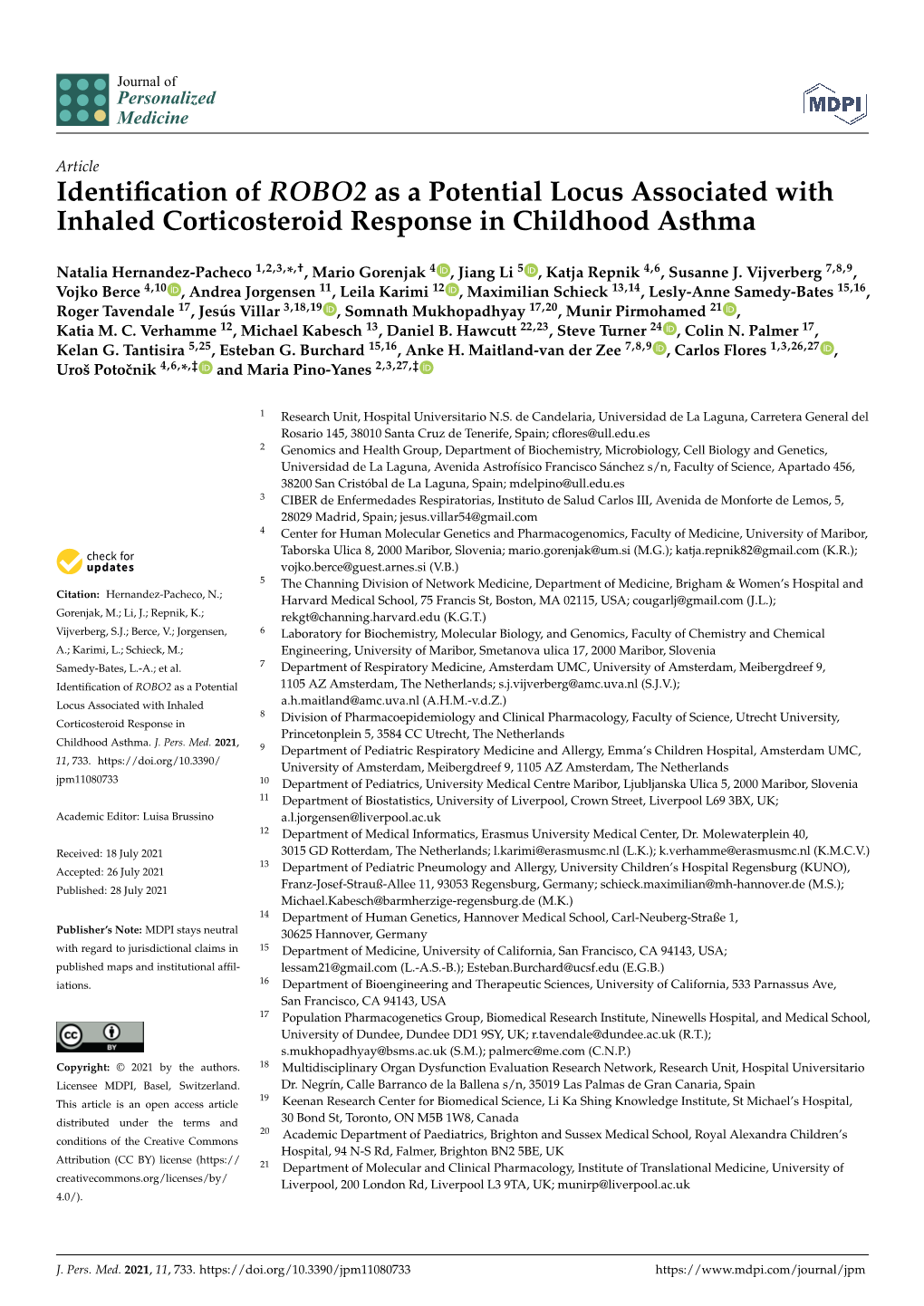 Identification of ROBO2 As a Potential Locus Associated with Inhaled