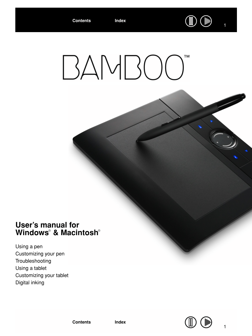 Bamboo User's Manual for Windows & Macintosh