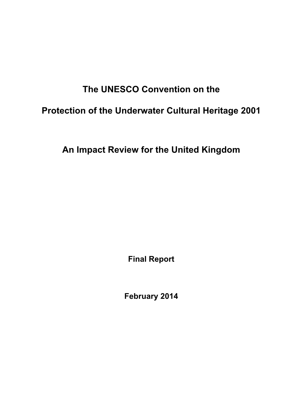 UNESCO Impact Review February 2014