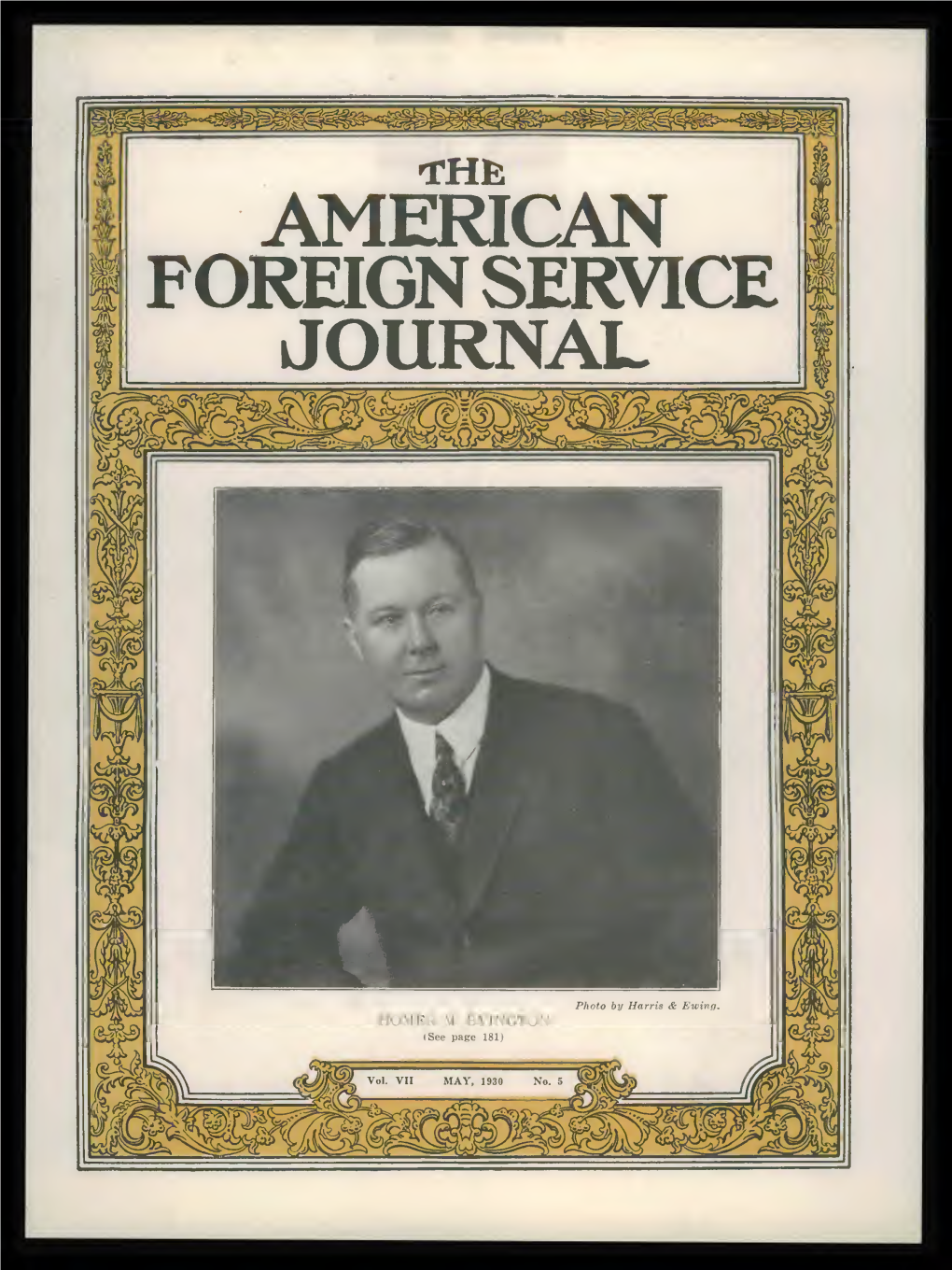 The Foreign Service Journal, May 1930
