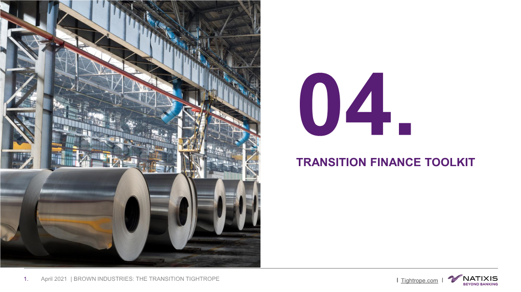 Transition Finance Toolkit