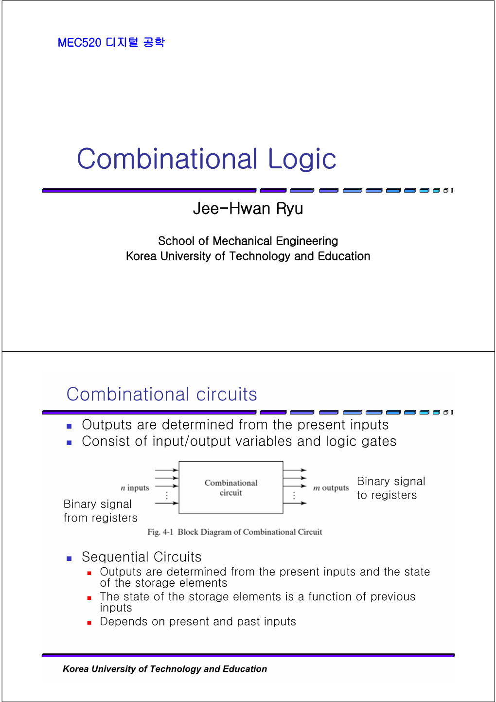 Combinational Logic