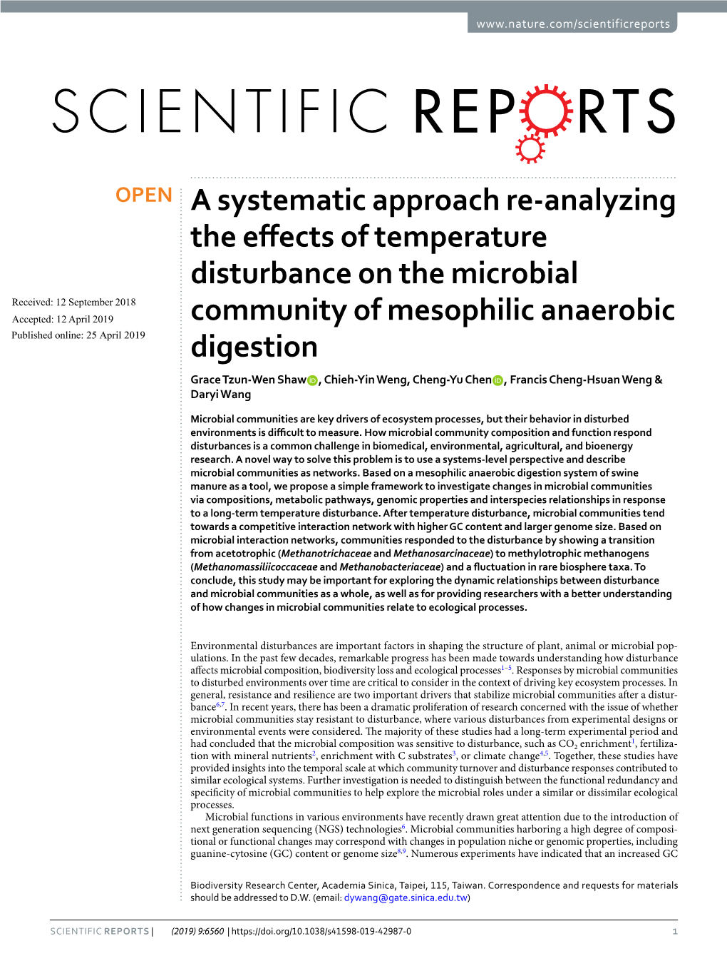 A Systematic Approach Re-Analyzing the Effects of Temperature