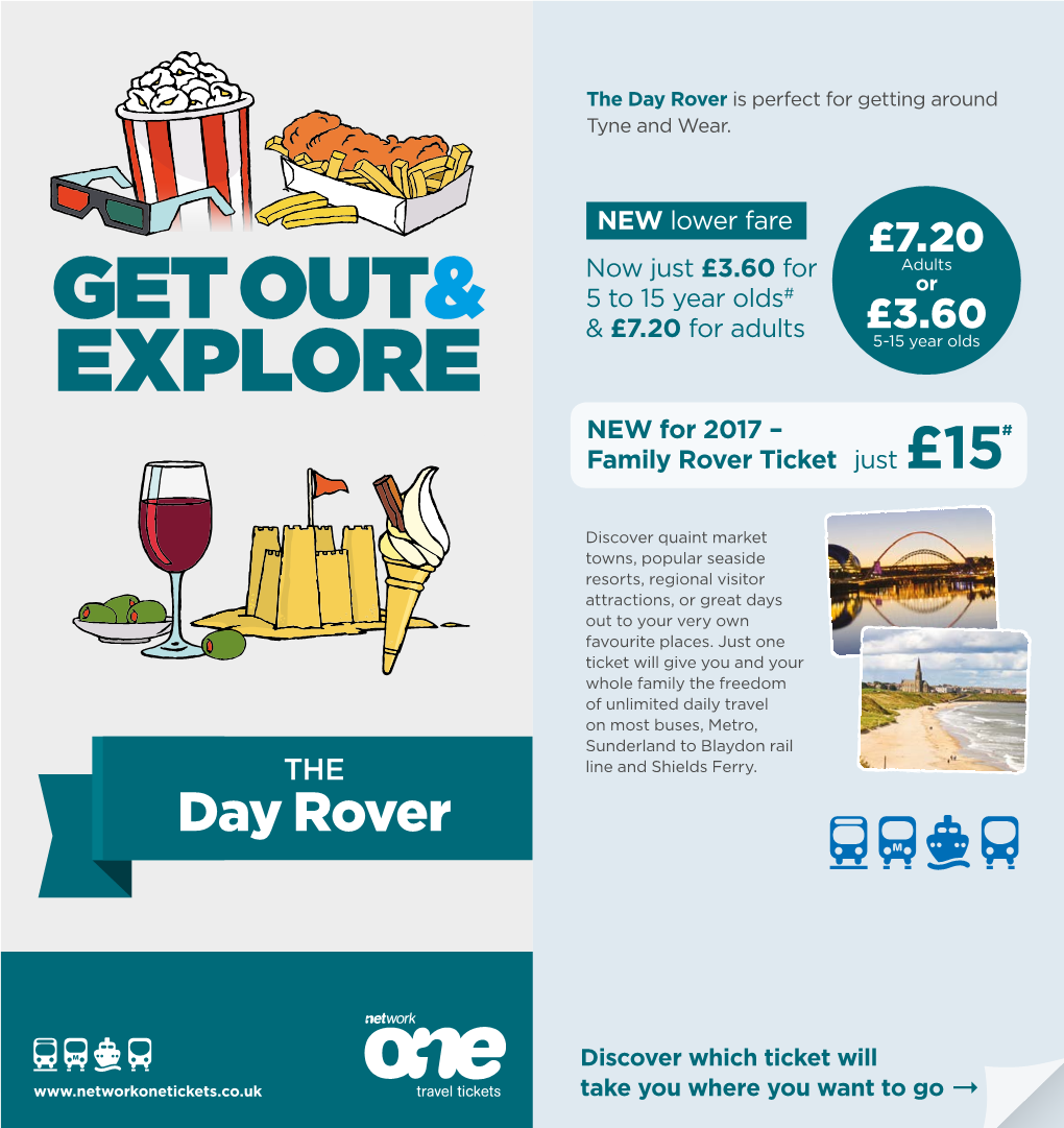 EXPLORE 5-15 Year Olds NEW for 2017 – # Family Rover Ticket Just £15