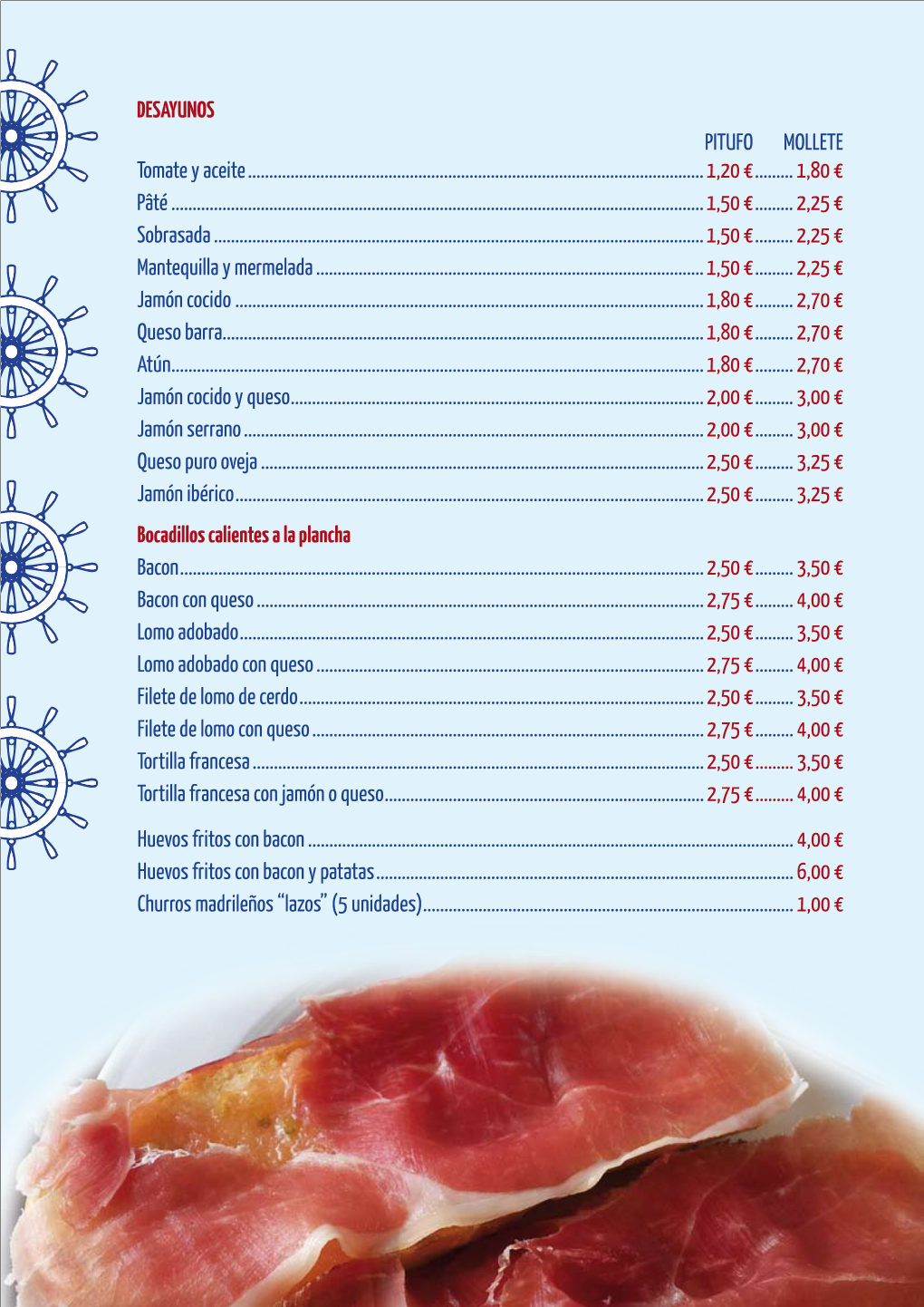 DESAYUNOS PITUFO MOLLETE Tomate Y Aceite