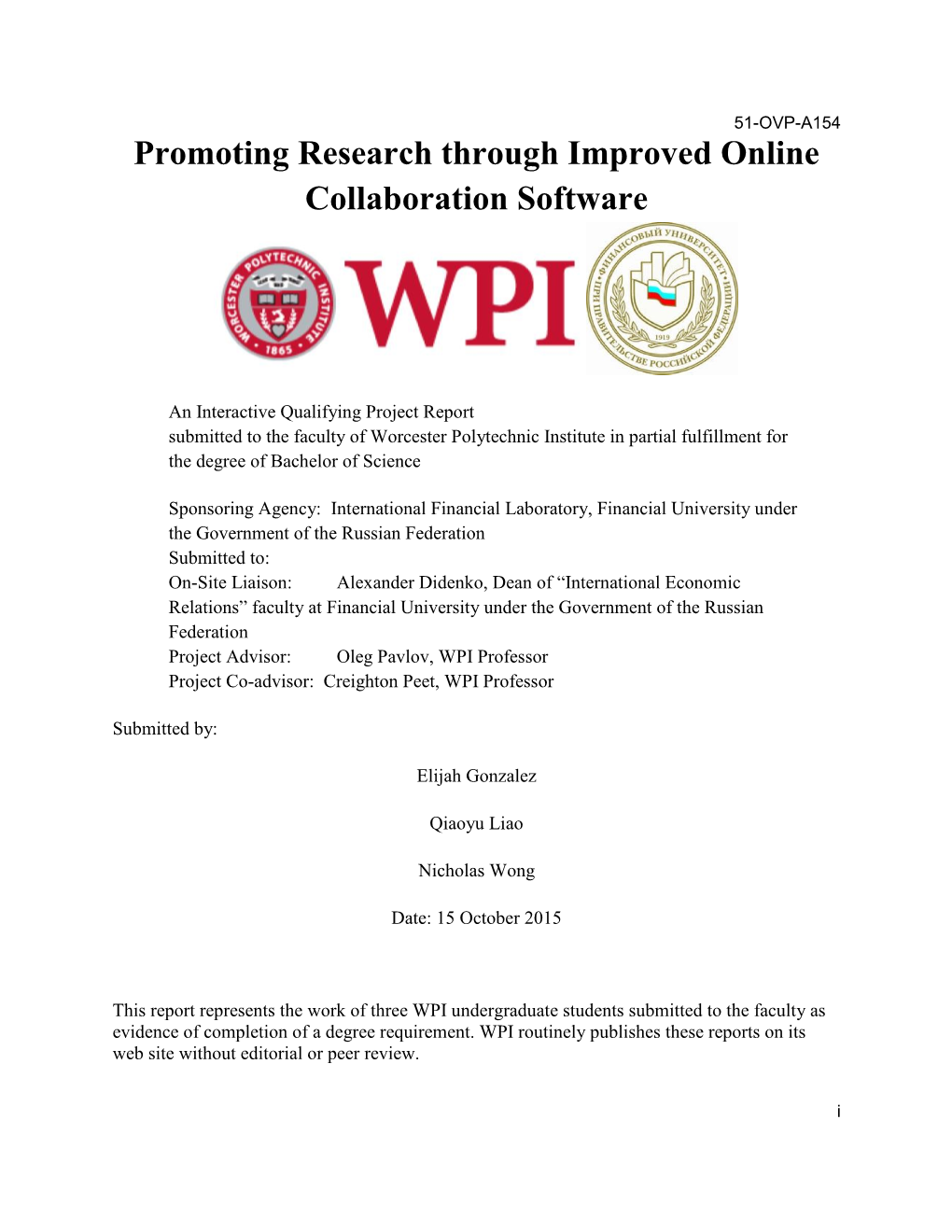 Promoting Research Through Improved Online Collaboration Software