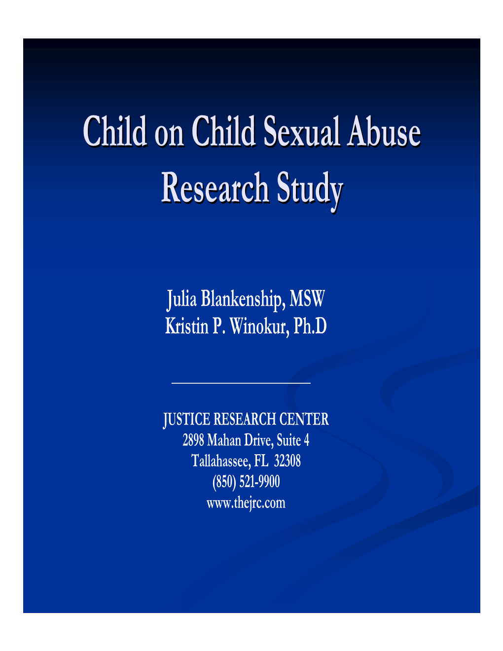 Child on Child Sexual Abuse Research Study