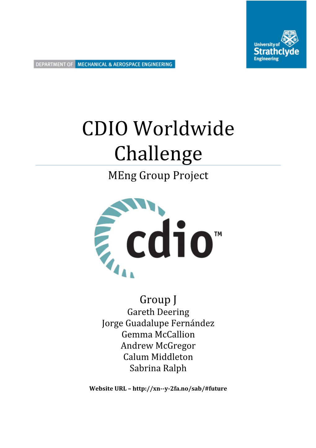 CDIO Worldwide Challenge Meng Group Project