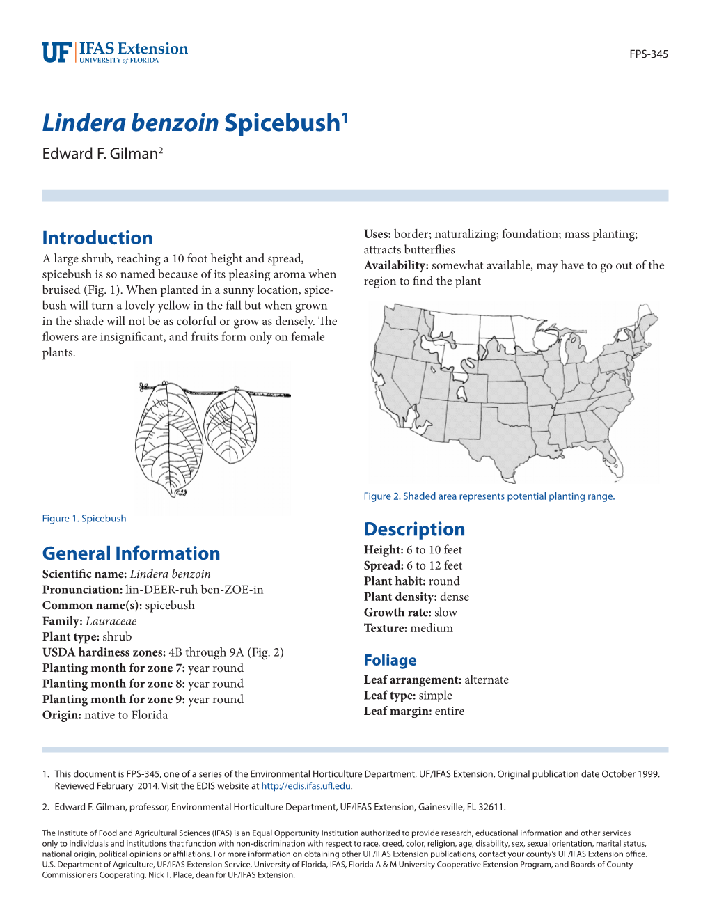 Lindera Benzoin Spicebush1 Edward F