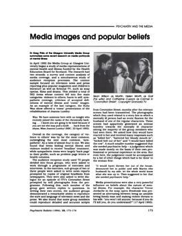 Media Images and Popular Beliefs