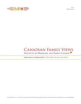 Canadian Family Views Institute of Marriage and Family Canada
