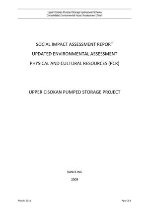 Social Impact Assessment Report Updated Environmental Assessment Physical and Cultural Resources (Pcr)