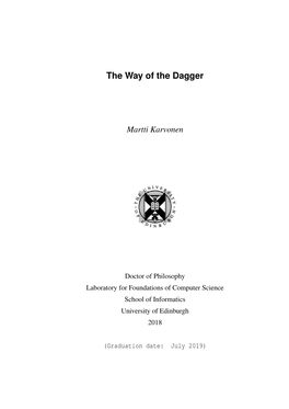 The Way of the Dagger