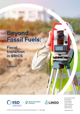 Beyond Fossil Fuels: Fiscal Transition in BRICS