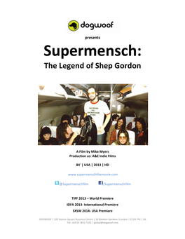 Supermensch: the Legend of Shep Gordon