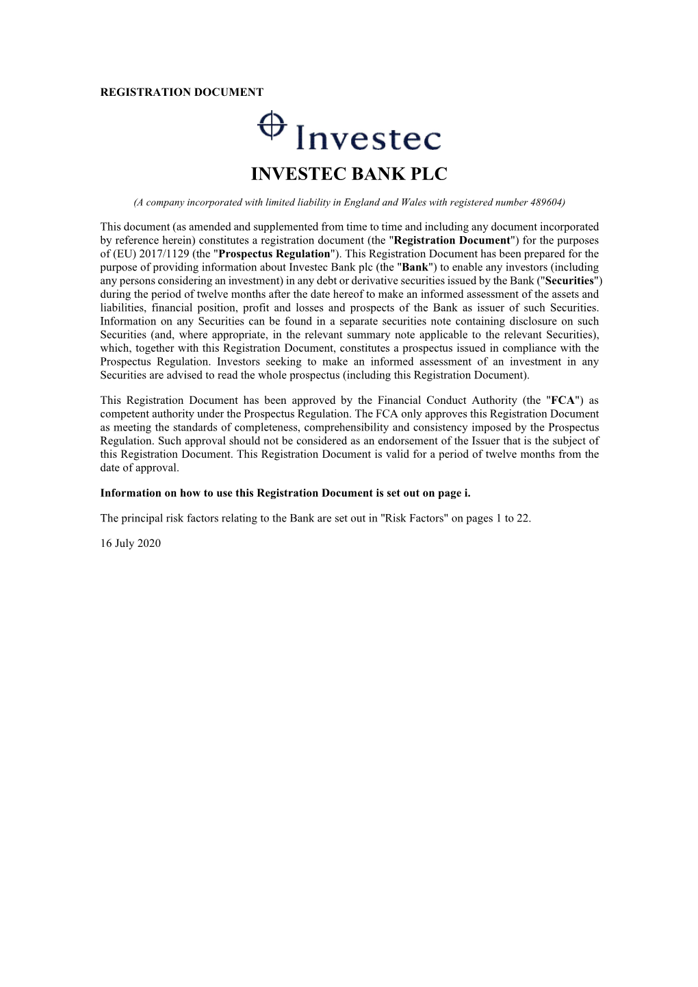 Investec Bank Plc