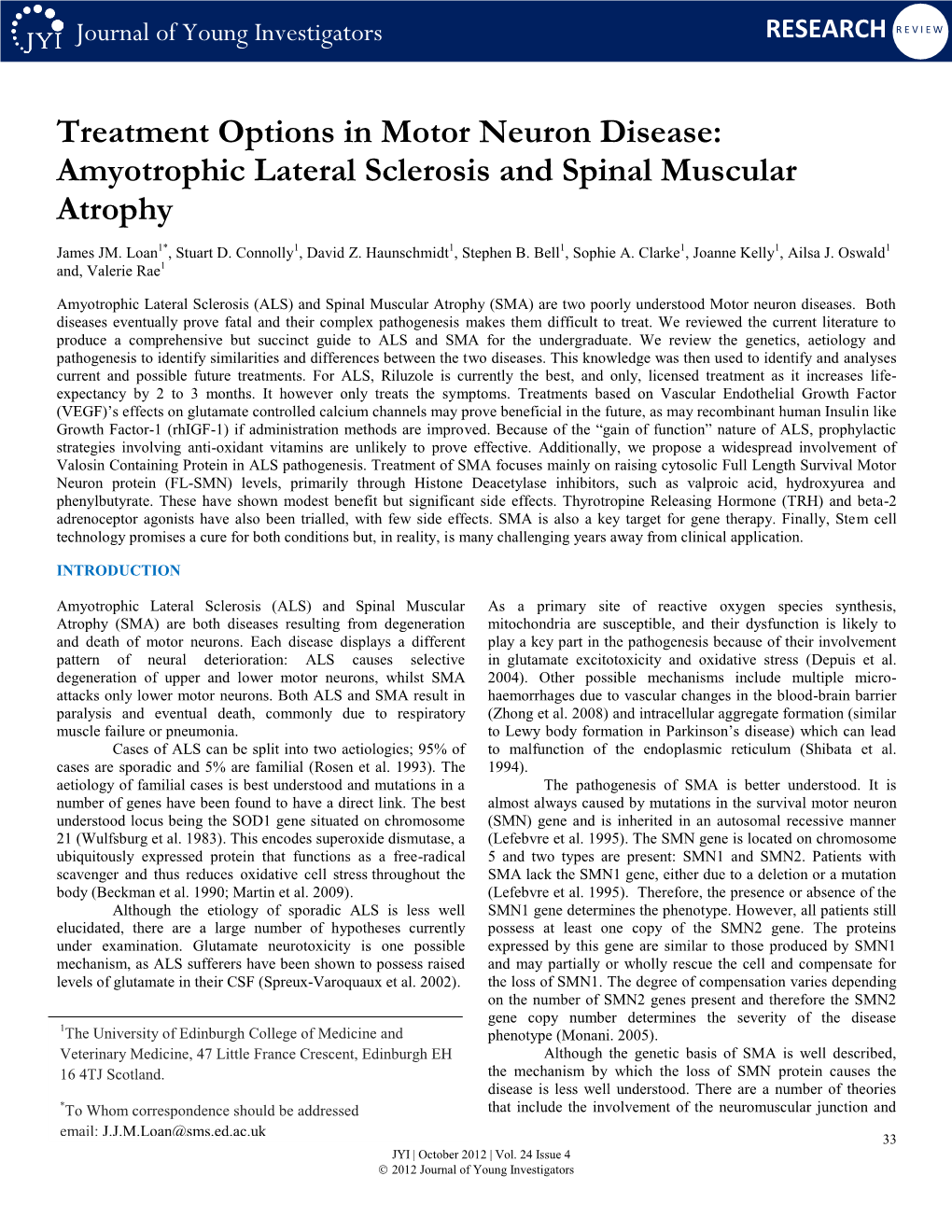 Treatment Options In Motor Neuron Disease: Amyotrophic Lateral ...