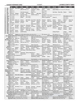 Sunday Morning Grid 11/13/11 Latimes.Com/Tv Times