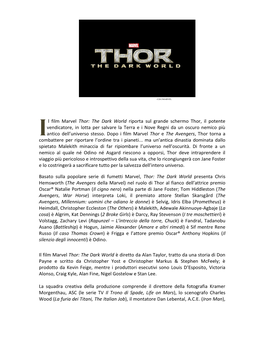 Thor, the Dark World