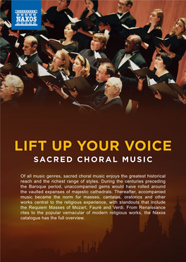Lift up Your Voice Sacred Choral Music