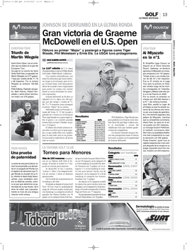 Gran Victoria De Graeme Mcdowellenelu.S.Open