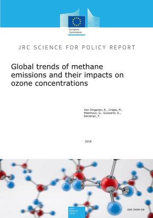 Global Trends of Methane Emissions and Their Impacts on Ozone Concentrations