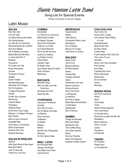 Susie-Hansen-Latin-Band-Song-List 9-24-19